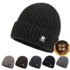 Gorro de Punto Grueso con Forro de Lana para Hombre con Circunferencia de Cabeza Grande Protección para Orejas Caliente para Exteriores Gorro de Esquí para Adultos