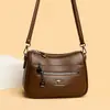 Bolso de Mujer Canguro Guinness Moda de Alta Gama Versátil Bolso de Hombro Capacidad Grande Bolso Cruzado para Mujer de Cuero Suave para Mujeres de Mediana Edad