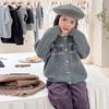 Aimobeibei Contiene 6% Lana, Estilo Resistente~ Chaqueta Cardigan Tejida de Punto Vintage Floral Hecha a Mano para Niñas