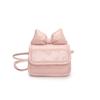 Caliente Nuevo Estilo Coreano Lindo Estilo de Niña Lazo Mini Bolso Cuadrado a la Moda Combinable Bolso Cruzado Repujado para Mujer