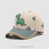 Gorra de Béisbol 3D de Dinosaurio para Bebé, Visera con Estampado Completo de Dinosaurio de Dibujos Animados, Sombrero para el Sol para Niños y Niñas