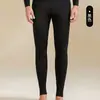 Ropa interior térmica para hombre Seda Cachemira Hilo Ultra Fino Generador de Calor Acrílico Pantalones Térmicos Forro Polar Grueso Camiseta Térmica de Cuello V Set Invierno