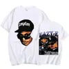 Camiseta Gráfica Rapper dos Anos 90 Eazy E Masculina Vintage Haraju