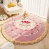 Tapete Criativo Estilo Fofo Urso Imitação Caxemira Quarto Cabeceira Manta Sala de Estar Tapete para os Pés Tapete Quente para a Família Fácil de Cuidar