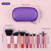 Traje de 10 mini brochas de maquillaje portátiles para base, sombra de ojos, pestañas, herramientas de maquillaje de belleza, brocha de maquillaje compacta al por mayor