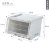 Younai caja de almacenamiento transparente de una pieza para juguetes de bebé y niños, grande para sala de estar, tapa de plástico frontal
