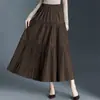Elegante, a la moda, casual, versátil, falda de longitud media para mujer, nuevo estilo otoño 2026, falda de línea A de cintura alta