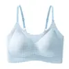Venda Direta de Fábrica de Sutiã Push-Up Confortável Doce Estilo Pastoral Francês Fresco para Mulheres com Suporte Suave Floral, Sutiã Estilo Jovem