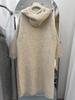 Cárdigan Largo al por Mayor Transfronterizo para Otoño e Invierno, Estilo Europeo y Coreano, Estilo Perezoso, Corte Holgado, Tallas Grandes, Extra Largo, Suave y Cómodo, con Capucha para Ropa de Abrigo