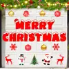 Imanes Populares Navideños Transfronterizos Decoración Navideña para Exteriores, Interiores, Puerta de Garaje, Refrigerador, Coche Pegatinas Magnéticas de PVC