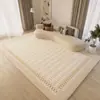 Tapete de Cor Quente Estilo Wabi-Sabi Listrado Japonês Decoração de Sala de Estar Casa Sofá Mesa de Centro Tapete Quarto Grande Área Piso Inteiro
