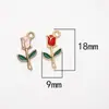 Fabricante de Accesorios de Joyería DIY de Flores en Stock, Accesorios de Colgantes Hechos a Mano en Forma de Corazón, Fabricante de Accesorios de Joyería DIY de Aleación