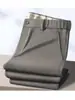 Pantalones casuales de hombre de grado de lujo, pantalones de vestir de verano ligeros para negocios, pantalones de vestir para hombre con efecto de caída, pantalones de traje resistentes a las arrugas, pantalones de hombre con caída