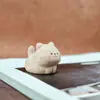 Accesorios Lindos de Gato para Escritorio, Accesorios DIY de Madera de Haya, Tallado en Madera Creativo, Adornos, Decoraciones Pequeñas