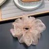 Ins Súper Grande Nuevo Scrunchie de Malla de Lunares Goma para el Cabello Estilo Bosque Japonés Coreano Anillo para el Cabello Femenino Accesorios para el Cabello de Boutique