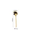 Cuchara de acero inoxidable 304 9.8cm cuchara para condimentos cuchara para mezclar café postre cuchara para nido de pájaro miel mini cuchara sopera pequeña