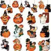 Nuevos Adornos de Madera Vintage de Halloween 2024 Colgantes para Árbol de Halloween Accesorios para Fiesta Decoraciones para el Hogar