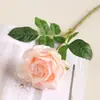 Buquê de flores artificiais de rosa realista para arranjo de cena, decoração de casamento, rosas secas artificiais de alta qualidade