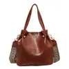 Bolsa Saco Retrô de Luxo Bolsa de Grande Capacidade Nova Outono/Inverno 2023 Bolsa de Ombro para o Dia a Dia Bolsa de Braço