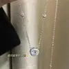 Collar de Cadena para Clavícula Elegante con Colgante de Diamantes Brillantes Redondos, Estrellas y Puntos, Versátil, Moderno, Simple, Diseño de Nicho Liquidación
