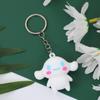 Llavero creativo de muñeca 3D de dibujos animados, colgante de bolsa de goma suave, pequeño regalo de PVC, disponible