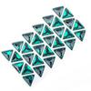 Hebilla plana de cristal triangular con forma especial de imitación austriaca de alta calidad, cosida a mano, con base plana, para bricolaje, accesorios de joyería con diamantes de imitación para ropa