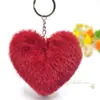 Chaveiro de Pelúcia em Forma de Coração de Amor da Moda para Casal Bolsa Carro Pendurado Atividades Pilha Pequenos Presentes