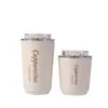 Taza Termo de Acero Inoxidable Doble Capa Transfronteriza Moda de Oficina Taza de Regalo Vaso de Bolsillo Portátil Taza de Café para Coche