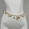 Corrente de Cintura Estrela do Mar Dourada Estilo Resort para Mulheres, Atmosfera Super Fada à Beira-Mar, Roupa para Sessão de Fotos, Acessórios Estilo Boho