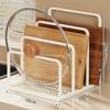 Soporte y Estante de Almacenamiento para Cuchillos de Cocina, Organizador Multifuncional para Encimera para Colocar Tablas de Cortar, Tapas de Ollas y Más