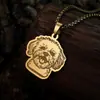 Collar Colgante Lindo Perro Bichón para Mujer Joyería Vintage Acero Inoxidable Collar Regalo
