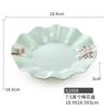 Melamina tipo Porcelana Vajilla de Comercio Exterior Plato para Comida Rápida Plato para Snacks Frutas Pastel Plato Base Plato para Espinar Huesos Plato para Basura