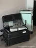 Maleta Doble Capa Cremallera Antiexplosión Almacén Profundo Caja con Contraseña para Mujer Gran Capacidad Carrito de Viaje para Estudiantes Nuevos Caja de Cuero para Hombres