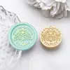 Sello de cera transfronterizo con cabeza de cobre con patrones de luna, rosa y mariposa, cabeza de sello universal, accesorio de decoración para invitaciones de boda