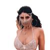 Joyería de pedrería de venta caliente de Amazon Máscara de borla artística del desierto Sexy y misterioso tocado Accesorios transfronterizos máscara