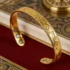 Set de Pulsera y Anillo Magnéticos de Venta Caliente Transfronterizo, Pulsera Magnética con Diseño de Flor, Joyería Unisex Estilo Retro Cepillado de Cobre Rojo Antiguo