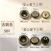 Feixiang Acero Inoxidable 501 # 503 # Venta al por mayor de broches metálicos de tres piezas redondos para chaquetas de plumas y botones de presión inferiores
