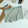 Cueca Boxer Masculina Algodão Antibacteriana Sem Costura 10A para Jovens e Estudantes Atacado