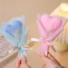 Ramo de Flores Artificiales Tejidas, Ramo en Forma de Corazón, Decoración de Coche con Flores Hechas a Mano, Ramo Pequeño, Venta al por Mayor Transfronteriza, Recuerdo, Flor Artificial
