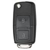 Adequado para capa de chave de carro com controle remoto dobrável Volkswagen de 2, 3 ou 4 botões sem lâmina e com compartimento para bateria