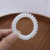 Anillos para el Pelo de Cable de Teléfono Grandes Alta Elasticidad y Duraderos Sin Pelo Cuerda para el Pelo Famosa en Internet Simple Banda de Goma para Atar el Pelo Cuerda Pequeña para el Pelo para Mujeres