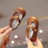 Zapatos Planos para Bebé Niña Primavera y Otoño Nuevos Zapatos para Niños Pequeños Zapatos de Moda de Princesa para Niñas Bebé Suaves de Suela Blanda Zapatos de Cuero para Jardín de Infancia