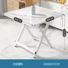 Mesa pequeña, mesa plegable, mesa de comedor, hogar, apartamento, casa de alquiler simple, puesto portátil al aire libre, mesa de comedor cuadrada