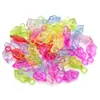 Color Mezclado Aleatorio Acrílico Transparente Caracola Corazón Estrella de Cinco Puntas Colgante DIY Pulsera Collar Llave Joyería Accesorios