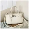 Moda Primavera 2026 Versátil Bolsa de Mão Elegante e Moderna Bolsa de Ombro Transversal com um Toque Vintage de Alto Padrão