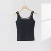 2026 Nuevo Estilo Tirantes Dobles Espalda Hermosa con Almohadilla Integrada para el Pecho Ropa Interior Transpirable Ajustada para Mujer Ropa Exterior Chaleco Base para Mujer