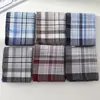 Pañuelo Fino de Algodón Absorbente de Sudor para Hombre, Estampado a Cuadros Clásico, Nostálgico, Antiguo, Estilo Retro