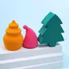 Esponjas de Maquillaje con Forma Personalizadas Temática Navideña: Árbol de Navidad, Gorro de Navidad, Forma de Calabaza, Esponjas de Maquillaje Ultra Suaves, No Absorbentes de Polvo
