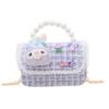Nuevo monedero portátil estilo occidental Princesa Perla con cadena de moda, bolso de hombro infantil, monedero para cambio de dibujos animados lindo