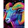 Pintura de Diamantes 5D de Comercio Exterior Llena de Diamantes, Nueva Serie Colorida de Animales, Pintura Decorativa para Sala de Estar y Dormitorio, Pintura de Diamantes Hecha a Mano DIY
